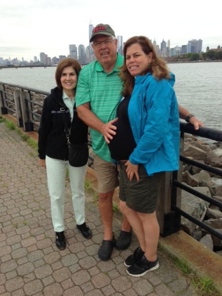Cristina, Rich and Carrie at Liberty State Park yesterday