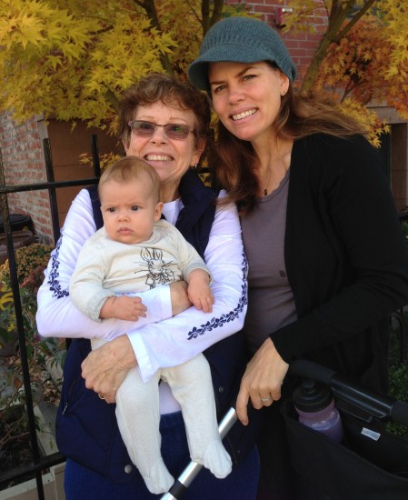 Three generations: Grandma Susan, Maeve and me