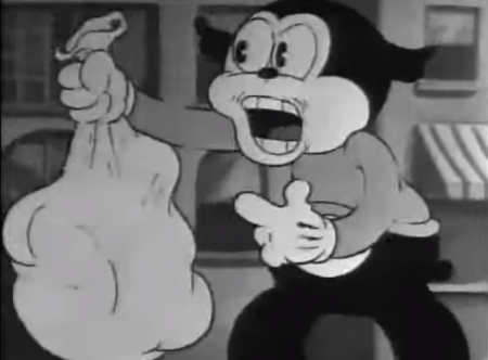 Bimbo, still from the 1933 animated short Any Rags 
